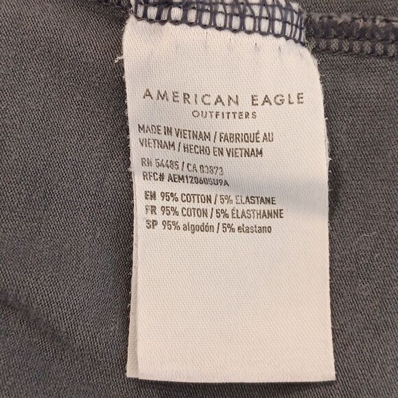 American Eagle Outfitters Blue Crop Tie Front Tank Top - Picture 8 of 10